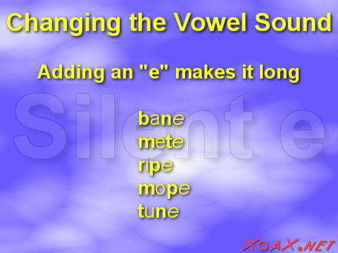 Adding a Silent E