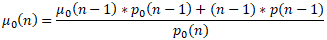 Mean update for class 0 formula
