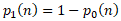 Probability update for class 1 formula