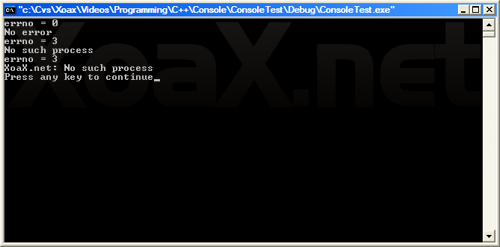 errno Output