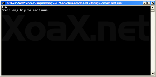 atof() Output