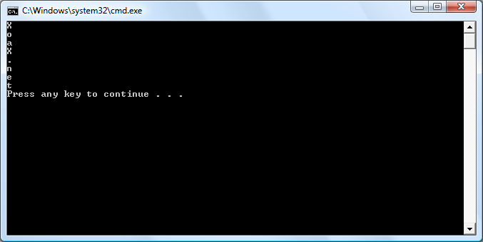 btowc() Output