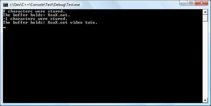 swprintf() Output