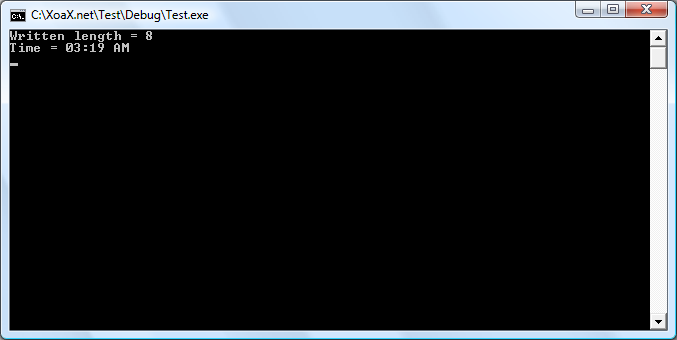 wcsftime() Output