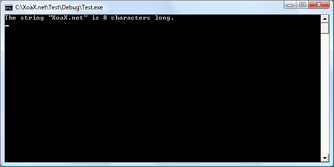 wcslen() Output