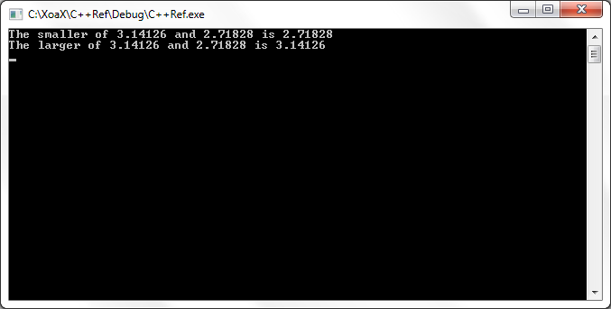 minmax() Output