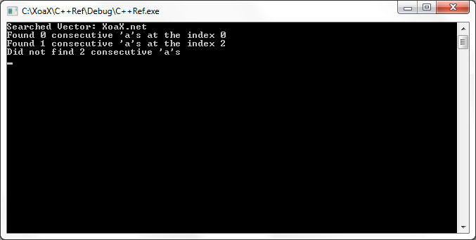 search_n() Output