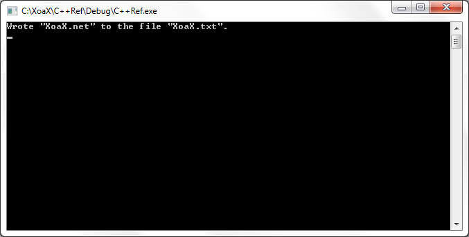 ofstream Output