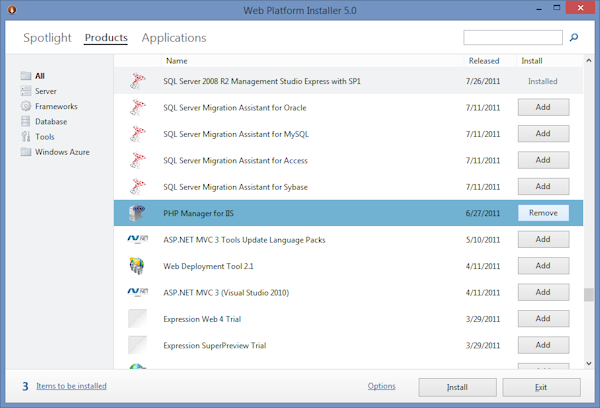 Web Platform Installer
